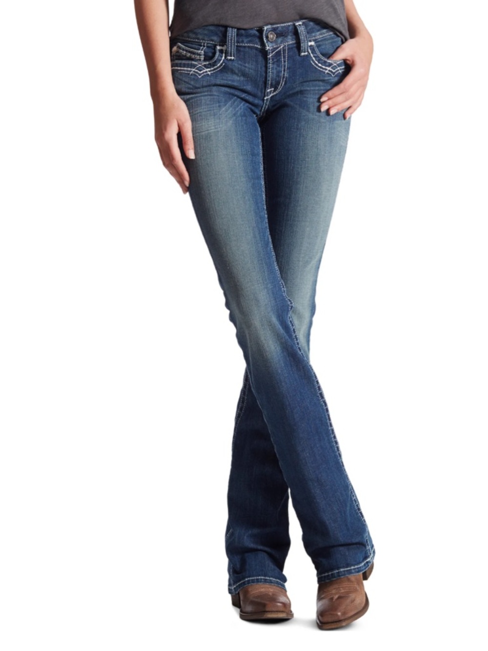 Ariat Women's Faded Blue Bootcut Jeans